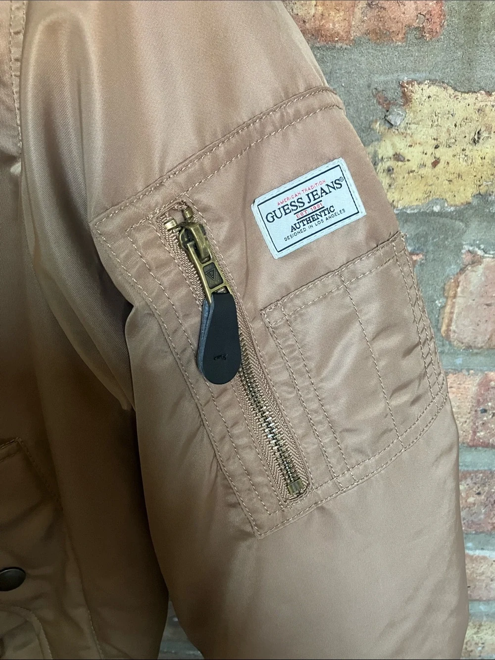 Guess women's satin flight/bomber jacket